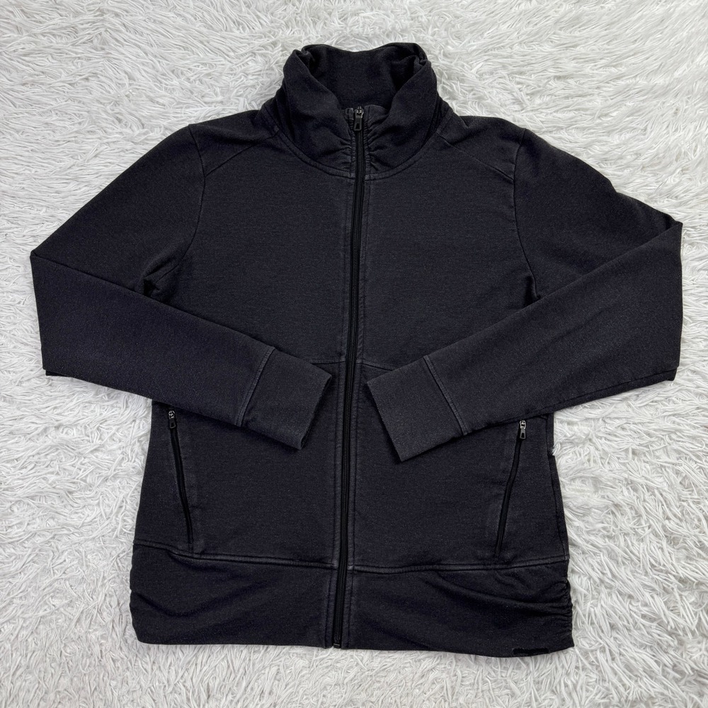 Patagonia Jacket Womens Large Black Swell Belle Full Zip Mock Neck Pockets L